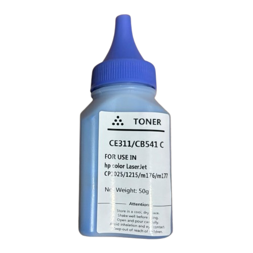 CE311/CB541 50 Gram (Cyan) Toner Tozu
