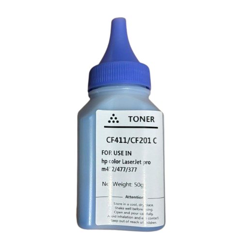 CF411/201A 50 Gram (Cyan) Toner Tozu